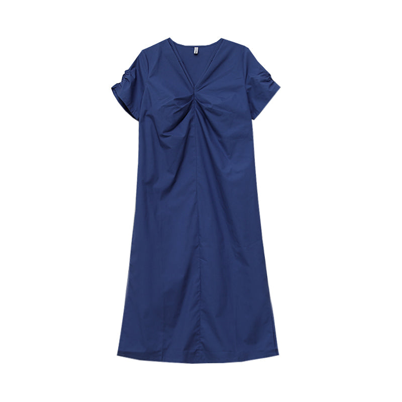 Sisi  V-neck cotton dress